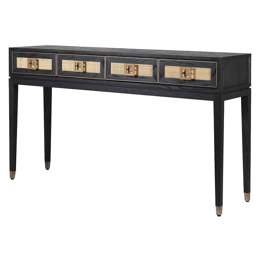 black and gold console table  rattan console  rattan hall table  rattan console table  black console table  black console  hallway table  entryway table  Oak Console Table  oak console tale  Console Table