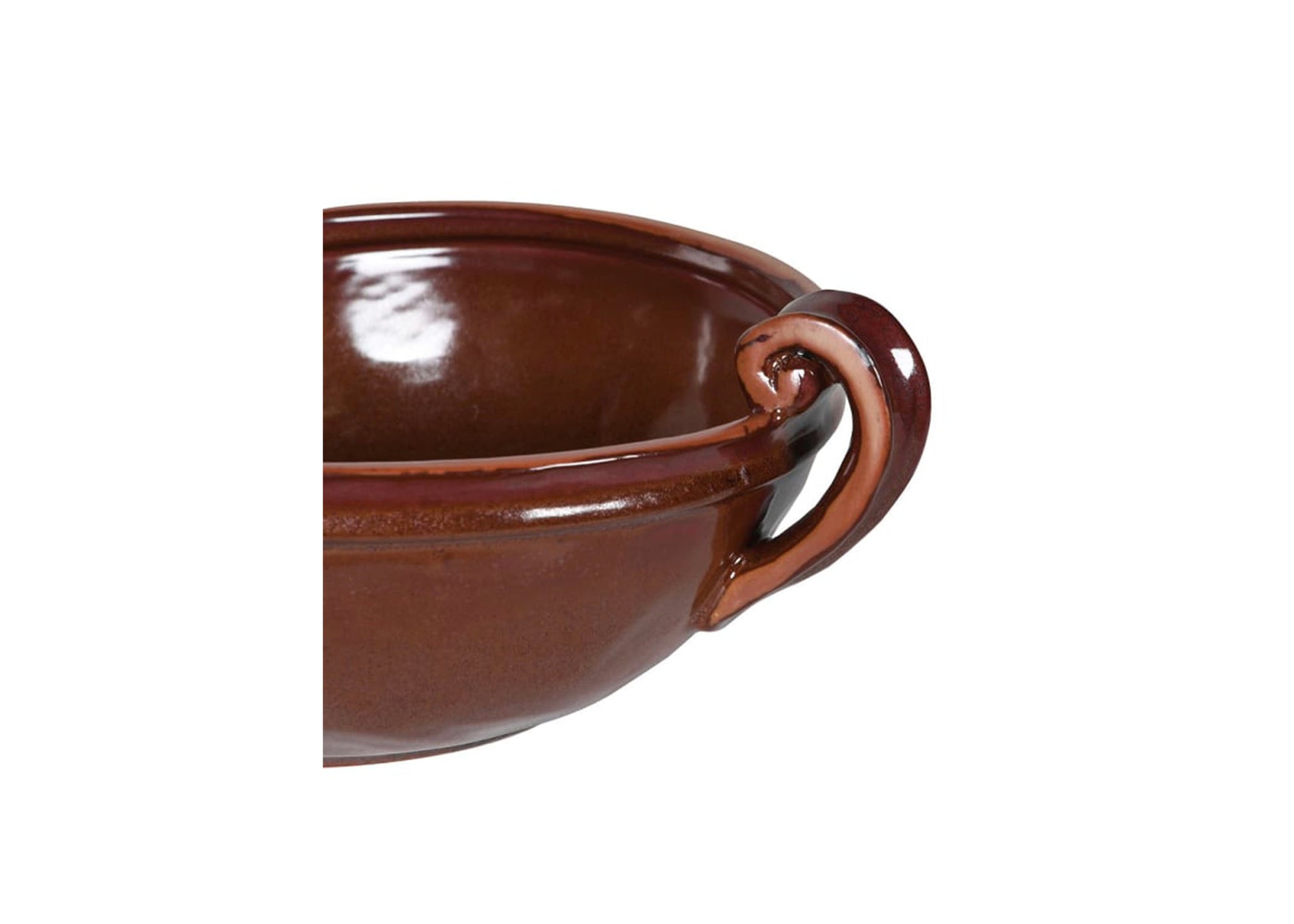 Reddish brown handled bowl, Reddish brown bowl, Reddish handled bowl, brown handled bowl, handled bowl, mc gee & co inspired handled bowl, decorative bowl