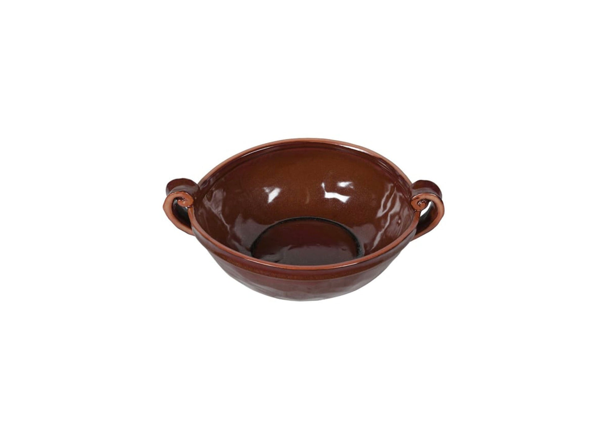 Reddish brown handled bowl, Reddish brown bowl, Reddish handled bowl, brown handled bowl, handled bowl, mc gee & co inspired handled bowl, decorative bowl