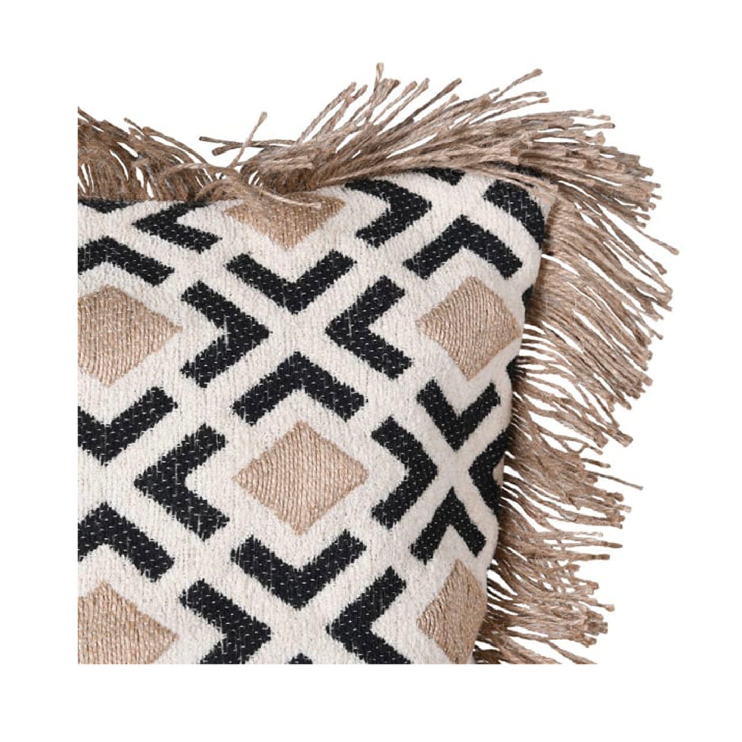 Trafalgar Cushion Cover with Fringe geometric cushion fringe cushion Cushion Cover with Fringe cushion