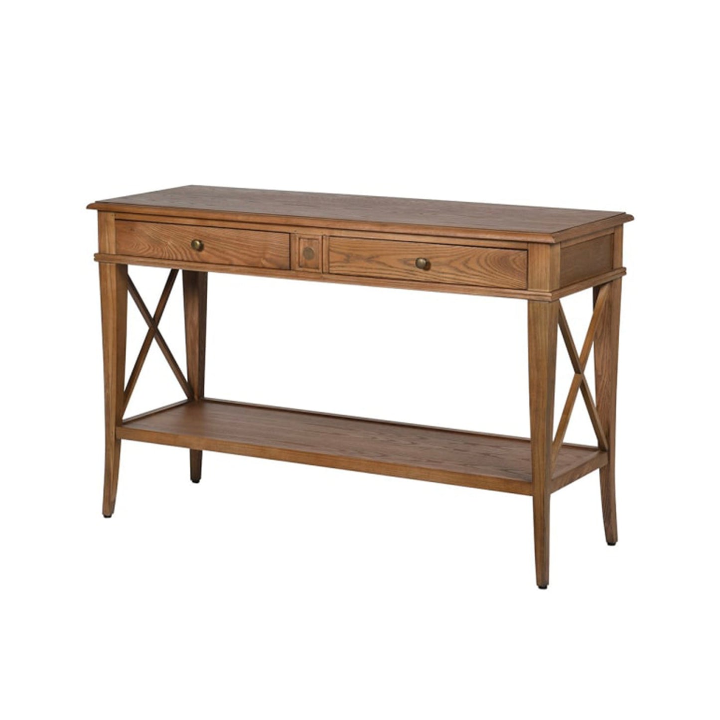 UK table sitting room shelf styling oak furniture oak console tale Northern Ireland United Kingdom Northern Ireland Interior soft furnishings Home decor entryway table Console Table Crafted from traditional roots, the Allen Console is finished in rustic oak, bringing a modern update to your space. Rounded details and brass pulls add interest to the sophisticated design, as its simple form makes the perfect base for an entryway, complementing anything from vases to art placed on top.