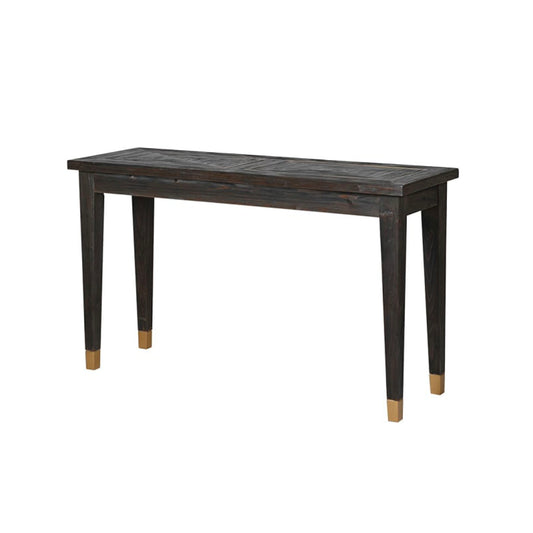 UK table sitting room shelf tray shelf styling Northern Ireland United Kingdom Northern Ireland Interior soft furnishings Home decor hallway table hall Elm Console Table Console Table The compelling but relaxed Beacon Console elevates your space with its thoughtful details. Made from Elm in a brushed dark finish, the console’s sleek table top has a brushed brass line giving character to the piece. Elegant but subdued, the console table gives a cohesive finish to entryways