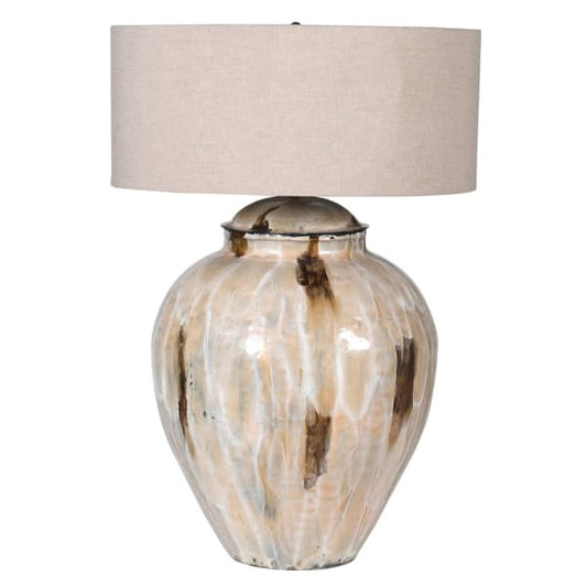 Coffee, cream and brown toned Enamel Table Lamp with Shade
Coffee Enamel Table Lamp with Shade