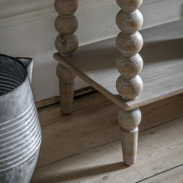 wren console table  shelf styling  Oak Sideboard  oak furniture  oak console tale  Oak Console Table  OAK CABINET  oak bobbin console  lime washed oak sideboard  lime washed console table  GREY WASH OAK CABINET  bobbing console table