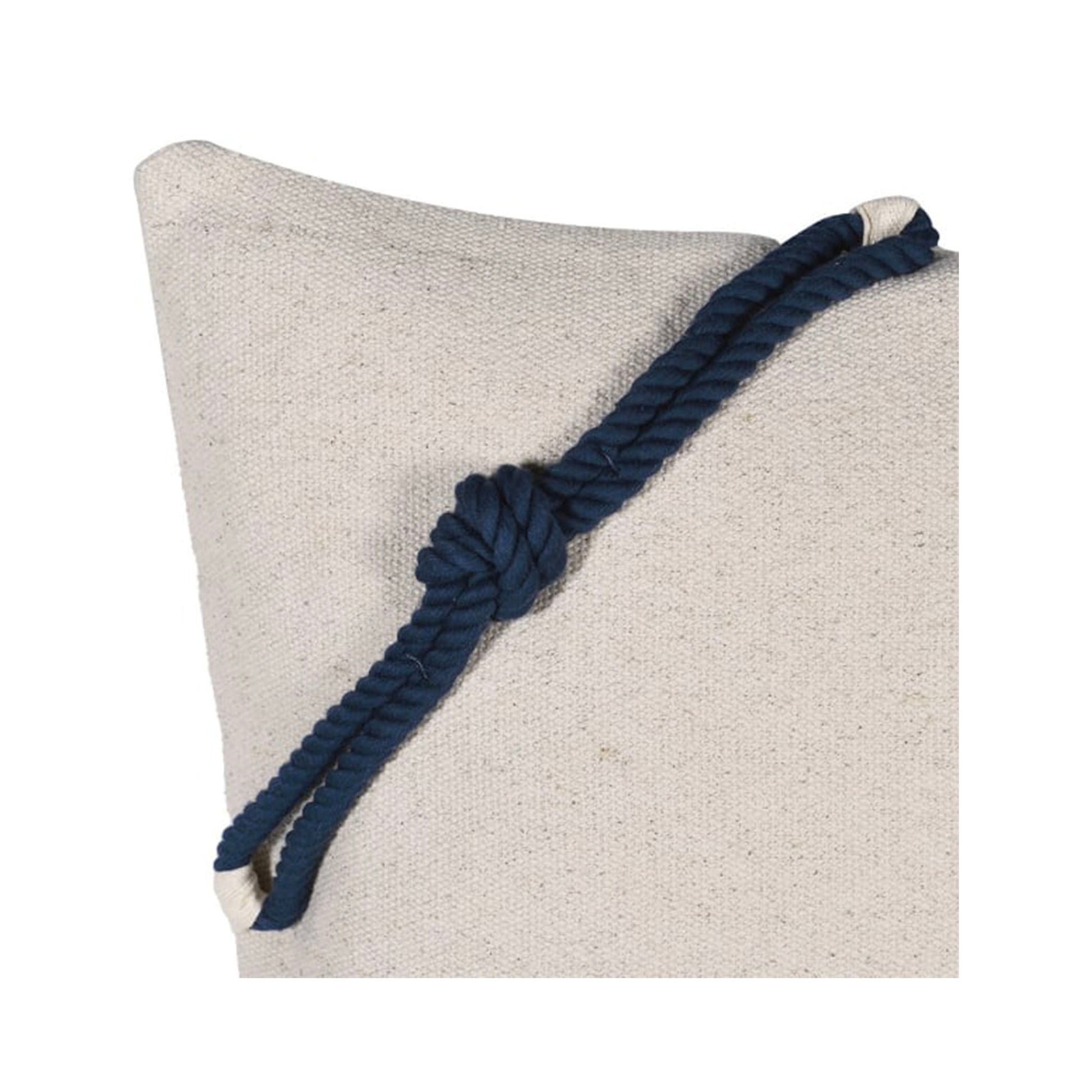 Navy Blue Knotted Rope Cushion  Navy Blue Cushion  Louis Navy Blue Rope Cushion  Louis Navy Blue Knotted Rope Cushion  cushion