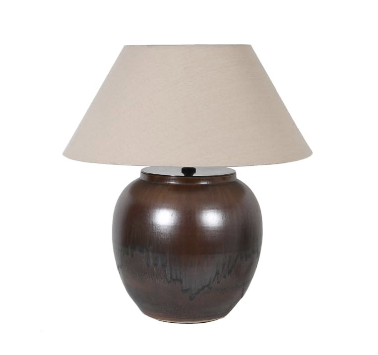 porcelain lamp large lamp large brown lamp brown lamp round lamp modern traditional lamp console lamp stylish lamp modern lamp lamp Table Lamp