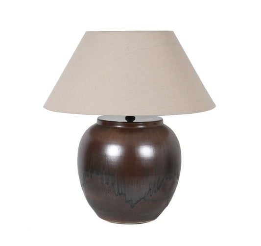 porcelain lamp large lamp large brown lamp brown lamp round lamp modern traditional lamp console lamp stylish lamp modern lamp lamp Table Lamp