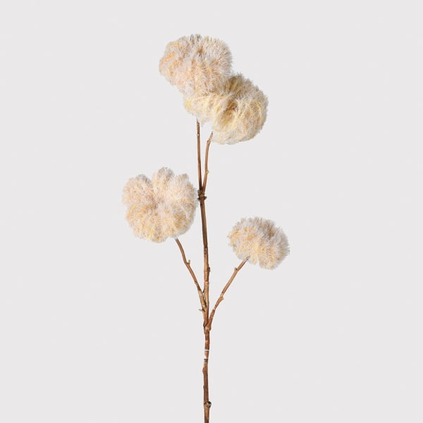cream faux floral  cream faux stem  Clematis seed spray faux stem  Beige Dry Look Clematis Seed Spray  Clematis Seed Spray  floral stems  faux stems  faux stem  faux Clematis seed spray  beige faux stem