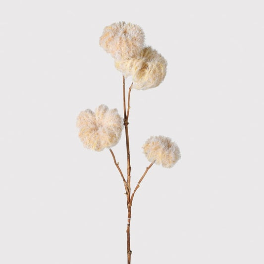 cream faux floral  cream faux stem  Clematis seed spray faux stem  Beige Dry Look Clematis Seed Spray  Clematis Seed Spray  floral stems  faux stems  faux stem  faux Clematis seed spray  beige faux stem