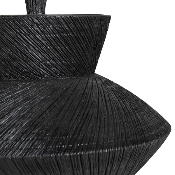 modern vase Vase vase styling woven vase lidded vase black textured lidded pot black textured lidded vase textured lidded pot textured pot black pot black lidded pot Black vase