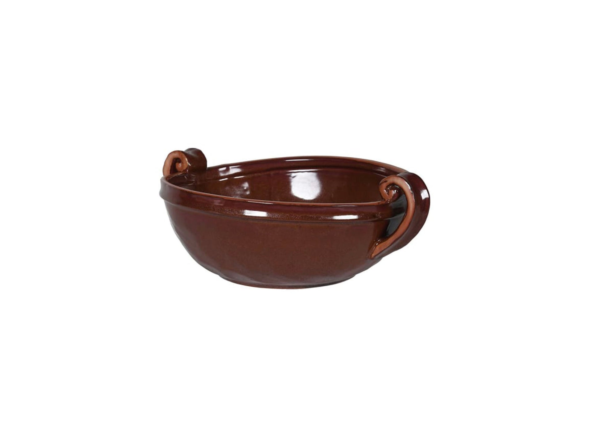 Reddish brown handled bowl, Reddish brown bowl, Reddish handled bowl, brown handled bowl, handled bowl, mc gee & co inspired handled bowl, decorative bowl