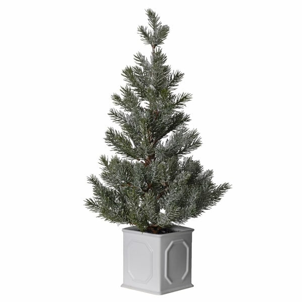 Snowy Tree with Ceramic Pot