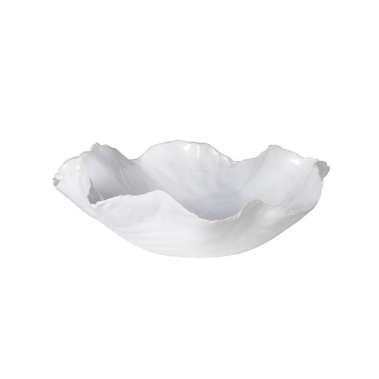 white bowl  wavy white plate  wavy white bowl  wavy edge decorative plate  wavy edge decorative bowl  key bowl  fruit bowl  entryway plate  entryway bowl  bowl styling  bowl