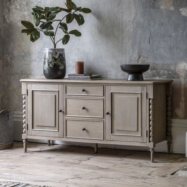 sideboard syling  sideboard  Oak Sideboard  oak console tale  Oak Console Table  oak chest of drawers  OAK CABINET  Lime washed sideboard  lime washed oak sideboard  brushed elm sideboard  Bobbin leg sideboard