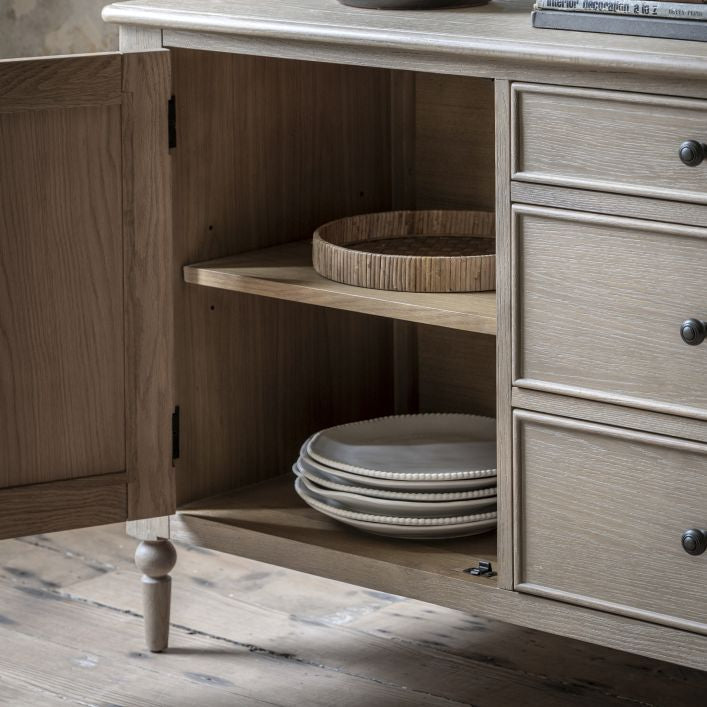 sideboard syling sideboard Oak Sideboard oak console tale Oak Console Table oak chest of drawers OAK CABINET Lime washed sideboard lime washed oak sideboard brushed elm sideboard Bobbin leg sideboard