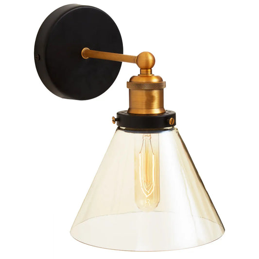 Black and gold wall light  Black and gold Sconce  cone wall sconce  cone wall light  brass wall sconce  brass wall light  gold wall sconce  gold wall light  bedside wall sconce  bedside wall light  wall lighting  modern wall light  modern wall sconce  Wall sconce  Wall light
