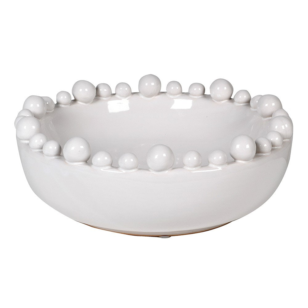 Bobble bowl  Ceramic bobble bowl  white bobble bowl  white bowl  cream ceramic bobble bowl  bowl  bowl styling  Decor  Distressed bowl  fruit bowl  key bowl  moss bowl  white bowl