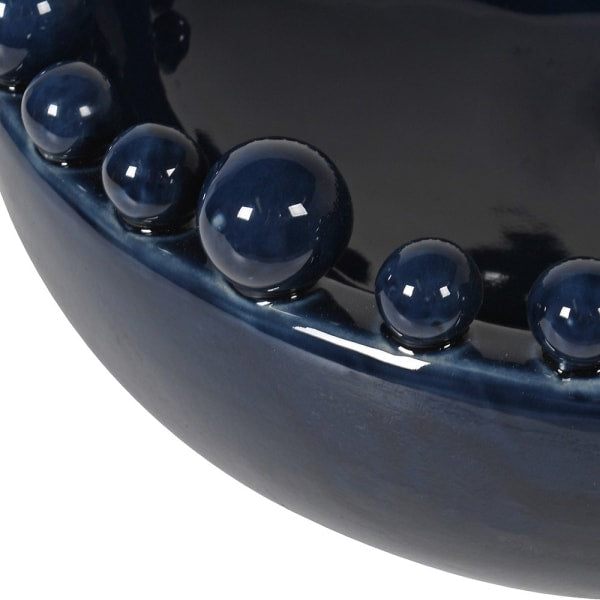 Bobble bowl  Ceramic bobble bowl  blue bobble bowl  blue bowl  bblue ceramic bobble bowl  bowl  bowl styling  Decor  Distressed bowl  fruit bowl  key bowl  moss bowl  blue bowl