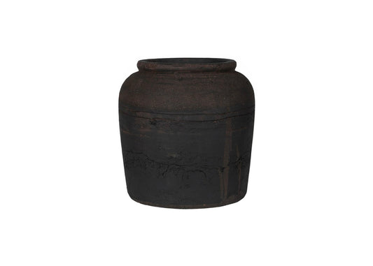 Black textured vase, black vase, textured vase, charcoal vase, black charcoal vase, black textured charcoal vase 