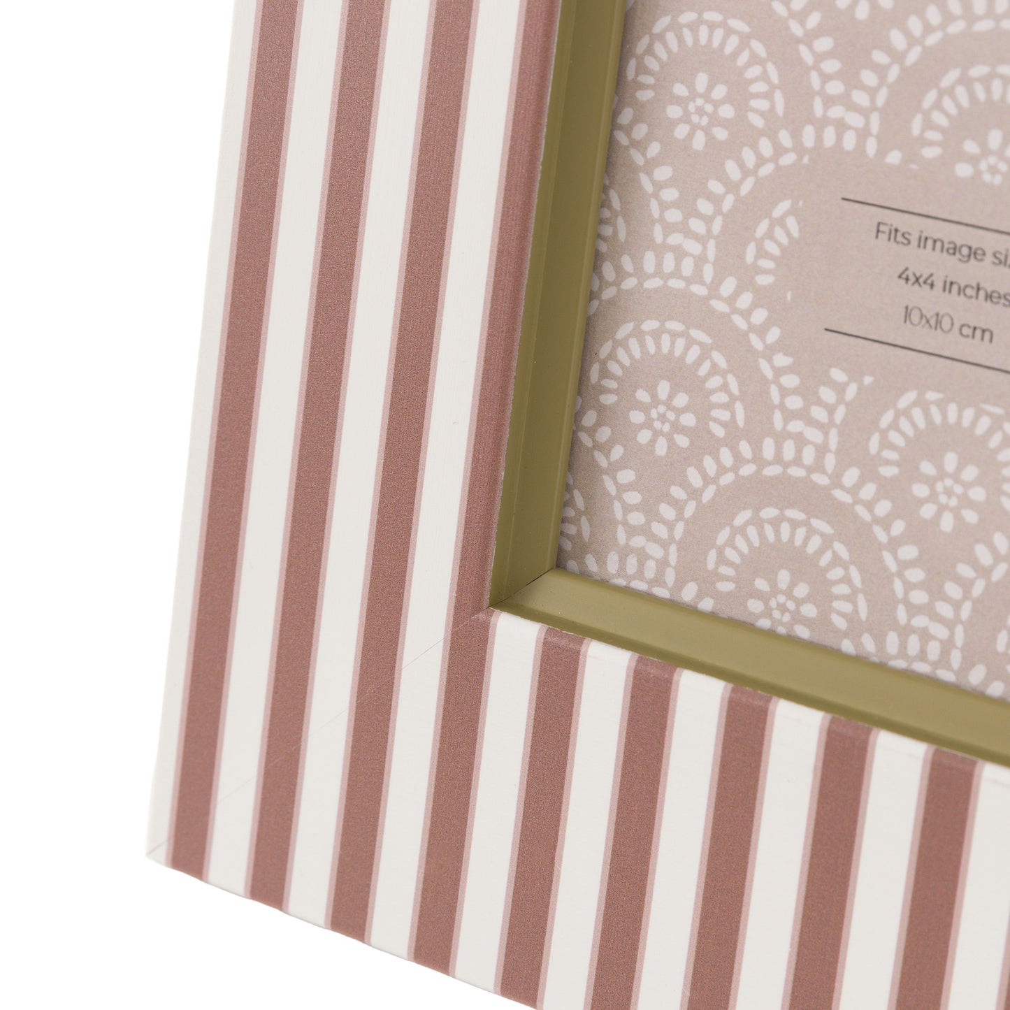 Pink Striped Picture Frame (pack of 2)