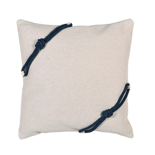 Navy Blue Knotted Rope Cushion  Navy Blue Cushion  Louis Navy Blue Rope Cushion  Louis Navy Blue Knotted Rope Cushion  cushion