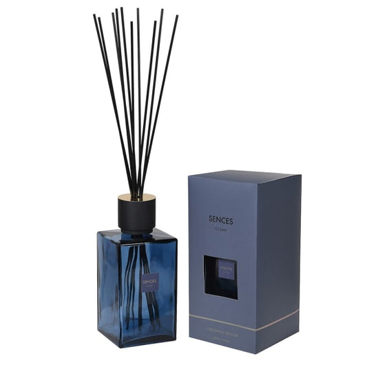 large diffuser  Large navy Diffuser  Glass Diffuser  gift diffuser  Extra Large Ocean navy Diffuser  extra large diffuser  diffuser  different gift idea  decorative diffuser  black diffuser reeds  Black diffuser  alang alang diffuser