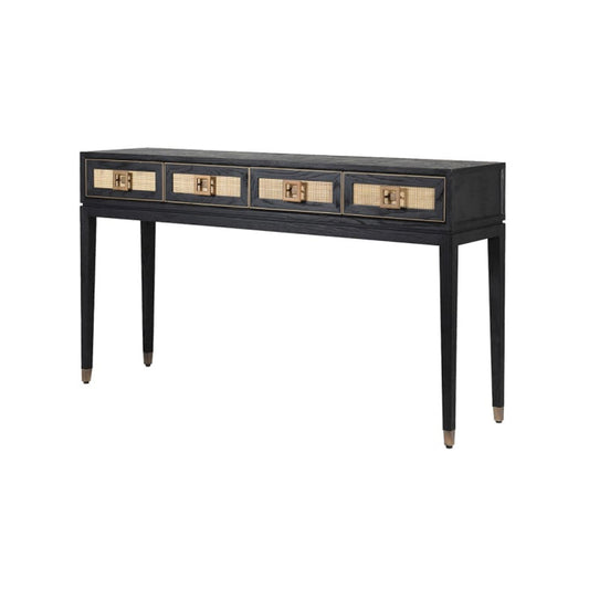 black and gold console table  rattan console  rattan hall table  rattan console table  black console table  black console  hallway table  entryway table  Oak Console Table  oak console tale  Console Table
