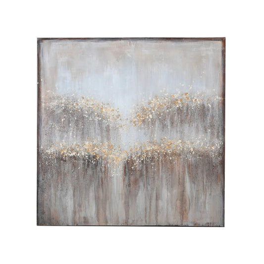 With movement and an intriguing composition,  Moving Sands plays with soft cool and warm tones to create an emotive and subtly striking piece for your home. Moving Sands is a large oil painted art piece which compliments any colour scheme. It is a perfect square canvas with depths of texture and a sparkle of gold to lift the piece and give any space its in movement with light.   Art Size  Width: 1200mm Height:1200mm Wall painting, oil painting, art, modern art, wall art, Large art, textured art
