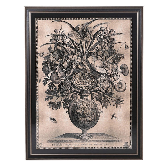 vintage inspired art  vintage framed print  vintage foral art  vintage floral art  Print  FRAMED PRINT  framed botanical art  floral art  botanical print  Botanical art  Antique tone art  Antique framed print