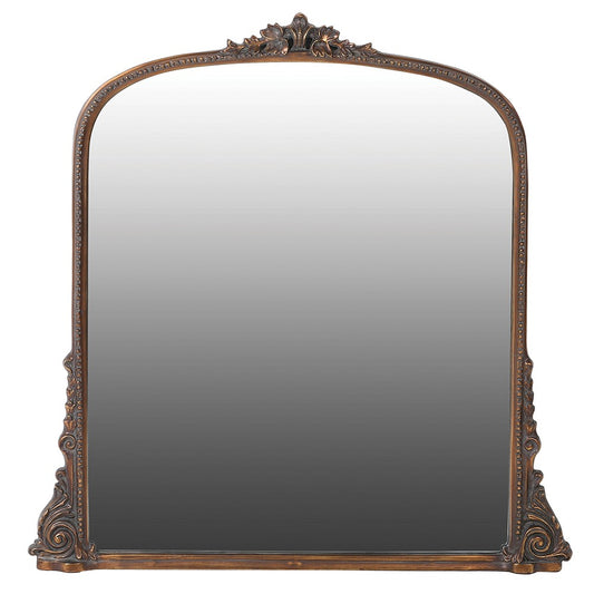 mirror  Ornate mirror  Large 'Carved Effect' Wall Over mantle Mirror  carved effect overmantle mirror  over mantle mirror  overmantle mirror  french style mirror  wood mirror  mantle mirror  large mirror  large overmantle mirror